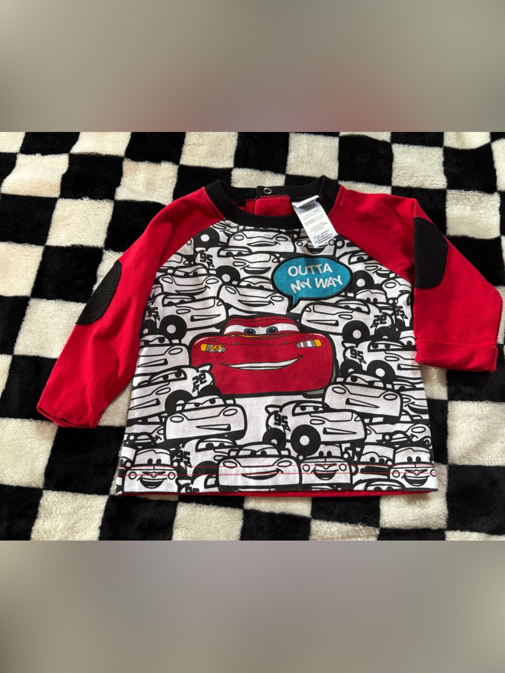 0/3 Disney Pixar cars lightening McQueen shirt